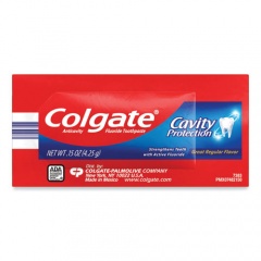 Colgate Cavity Protection Toothpaste, Regular Flavor, 0.15 oz Sachet, 1,000/Carton (50130)