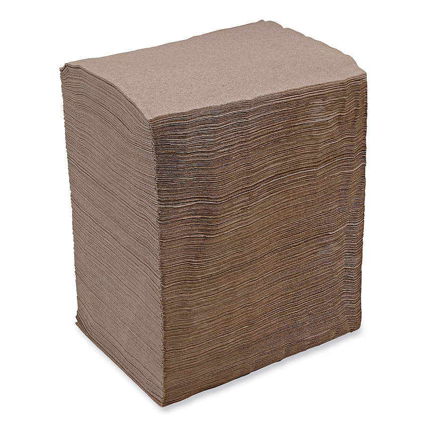 Boardwalk 1/4-Fold Lunch Napkins, 1-Ply, 13 x 10, Kraft, 500/Pack, 12 Packs/Carton (BWK8323K)