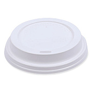 Boardwalk Deerfield Hot Cup Lids, Fits 10 oz to 20 oz Cups, White, Plastic, 50/Pack, 20 Packs/Carton (BWKDEERHLIDW)
