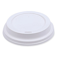 Boardwalk Deerfield Hot Cup Lids, Fits 10 oz to 20 oz Cups, White, Plastic, 50/Pack, 20 Packs/Carton (BWKDEERHLIDW)