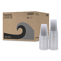 Boardwalk Clear Plastic Cold Cups, 16 oz, PET, 50 Cups/Sleeve, 20 Sleeves/Carton (BWKPET16)