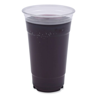 Boardwalk Clear Plastic Cold Cups, 24 oz, PET, 50 Cups/Sleeve, 12 Sleeves/Carton (PET24)