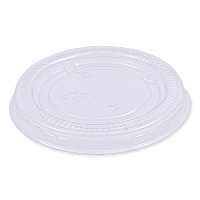Boardwalk Souffle/Portion Cup Lids, Fits 1.5 oz and 2 oz Portion Cups, Clear, 2,500/Carton (BWKPRTLID2)