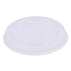 Boardwalk Souffle/Portion Cup Lids, Fits 1.5 oz and 2 oz Portion Cups, Clear, 2,500/Carton (BWKPRTLID2)