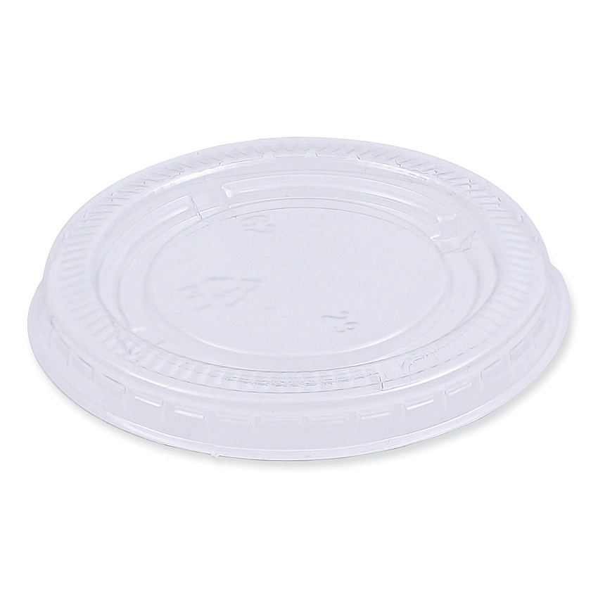 Boardwalk Souffle/Portion Cup Lids, Fits 1.5 oz and 2 oz Portion Cups, Clear, 2,500/Carton (BWKPRTLID2)