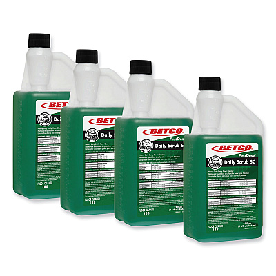 Betco Daily Scrub SC Floor Cleaner, Characteristic Scent, 32 oz Bottle, 6/Carton (BET1884800)