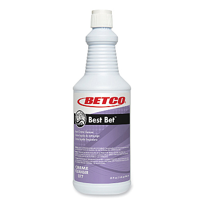 Betco Best Bet Liquid Creme Cleanser, Mint, 32 oz Bottle, 12/Carton (BET771200)