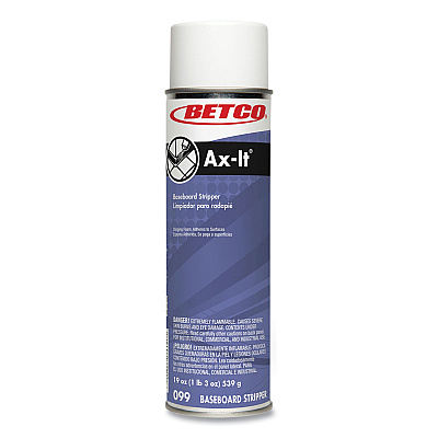 Betco Ax-It Aerosol Baseboard Stripper, Sassafras Scent, 19 oz Aerosol Spray, 12/Carton (BET0992300CT)