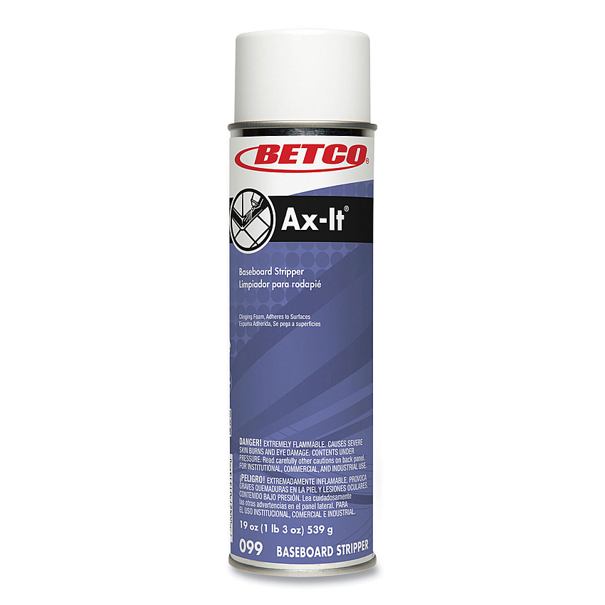 Betco Ax-It Aerosol Baseboard Stripper, Sassafras Scent, 19 oz Aerosol Spray, 12/Carton (BET0992300CT)