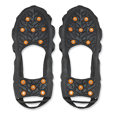 ergodyne Trex 6304 One-Piece Step-In Full Coverage Ice Cleats, Small, Black, Pair (EGO16782)