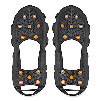 ergodyne Trex 6304 One-Piece Step-In Full Coverage Ice Cleats, Medium, Black, Pair (EGO16783)