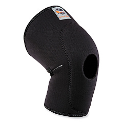 ergodyne ProFlex 615 Open Patella Anterior Pad Knee Sleeve, X-Large, Black (EGO16535)