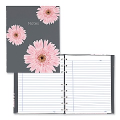 Blueline NotePro Notebook, 1-Subject, Medium/College Rule, Pink/Gray Cover, (75) 9.25 x 7.25 Sheets (REDA601601)