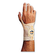ergodyne ProFlex 4000 Single Strap Wrist Support. Small, Fits Right Hand, Tan (EGO70102)