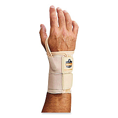 ergodyne ProFlex 4010 Double Strap Wrist Support, Large, Fits Right Hand, Tan (EGO70126)
