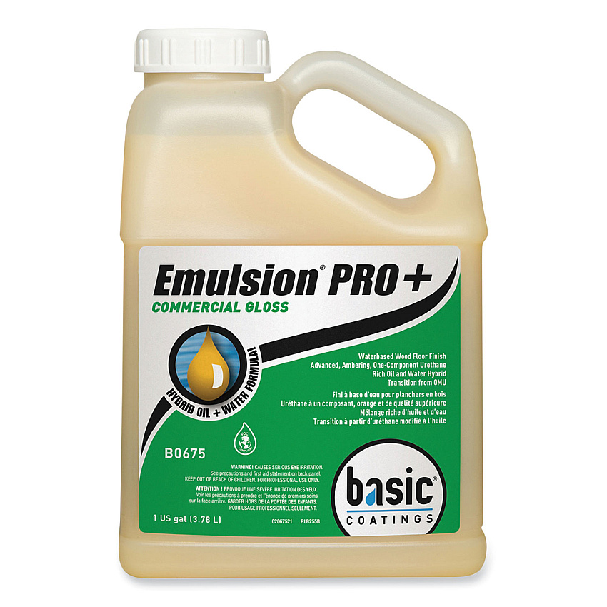 Betco Emulsion Pro+ Floor Finish and Sealer, 1 gal Bottle, 4/Carton (BETB06754312)