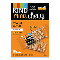 KIND Minis Chewy, Peanut Butter, 0.81 oz 10/Pack (KND27895)