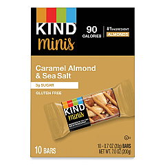 KIND Minis, Caramel Almond Nuts/Sea Salt, 0.7 oz, 10/Pack (KND27960)