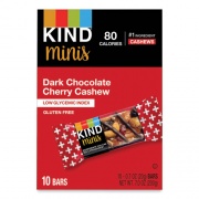 KIND Minis, Dark Chocolate Cherry Cashew, 0.7 oz, 10/Pack (27962)