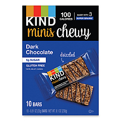 KIND Minis Chewy, Dark Chocolate, 0.81 oz,10/Pack (KND27896)