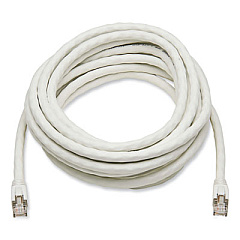 Tripp Lite CAT8 Snagless Patch Cable, 20 ft, White, Ships in 7-10 Business Days (N272020WH)