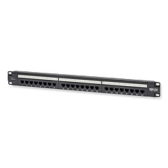 Tripp Lite CAT6 PoE Patch Panel 24-Port, Black, Ships in 7-10 Business Days (N252P24)