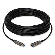 Tripp Lite USB-A Fiber Active Optical Cable Extension Repeater, 33 ft, Black, Ships in 7-10 Business Days (U330F10MG1)