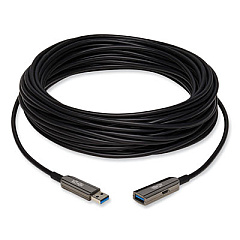 Tripp Lite USB-A Fiber Active Optical Cable Extension Repeater, 33 ft, Black, Ships in 7-10 Business Days (U330F10MG1)