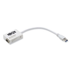 Tripp Lite USB-A 3.1 to Fiber Optic Gigabit Ethernet Adapter, White, Ships in 7-10 Business Days (U3361GSFP)