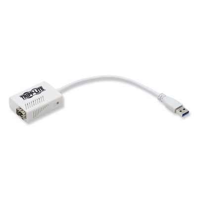 Tripp Lite USB-A 3.1 to Fiber Optic Gigabit Ethernet Adapter, White, Ships in 7-10 Business Days (U3361GSFP)