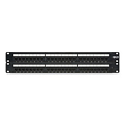 Tripp Lite 48-Port CAT6 Patch Panel Rackmount, Black, Ships in 7-10 Business Days (N252048)