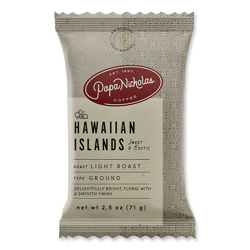 PapaNicholas Coffee Premium Coffee, Hawaiian Islands Blend, 18/Carton (PCO25181)