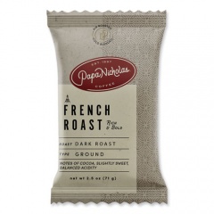 PapaNicholas Coffee Premium Coffee, French Roast, 18/Carton (25183)