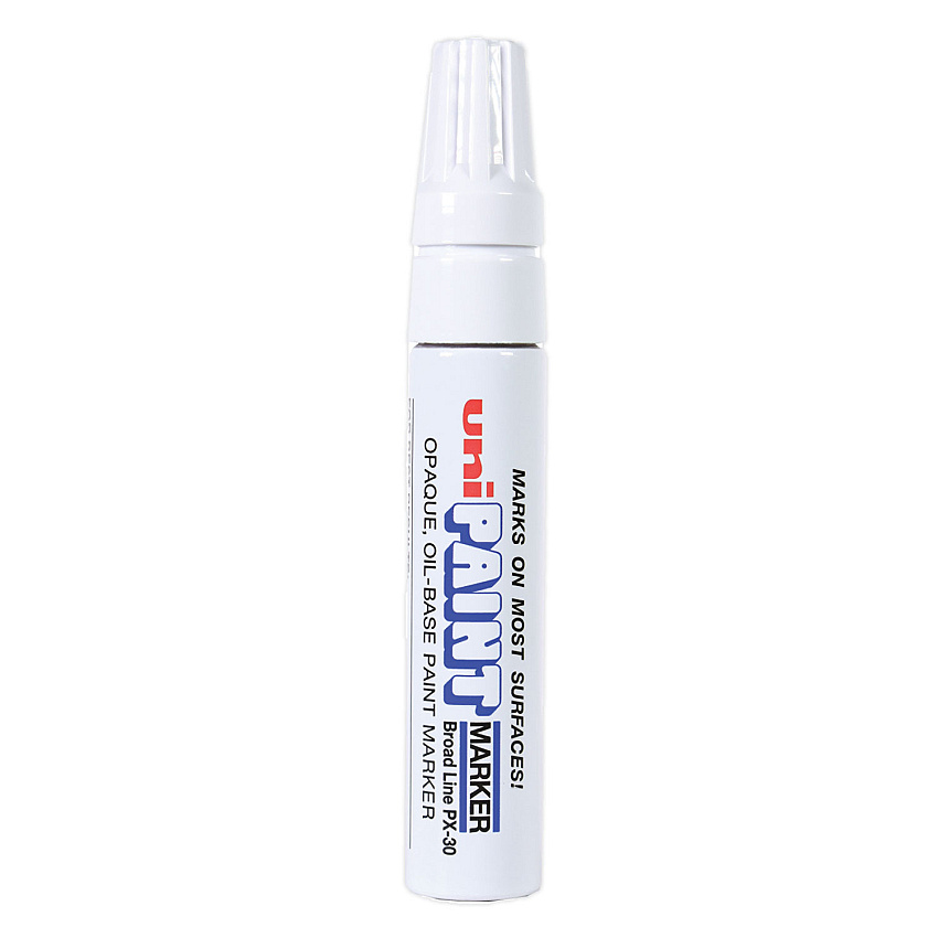 Sanford Sanford Sanford uni-Paint Permanent Marker, Broad Chisel Tip, White (63743)