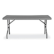 AbilityOne 7110017025673, SKILCRAFT Blow Molded Folding Tables, Rectangular, 60w x 18d x 29h, Charcoal Gray