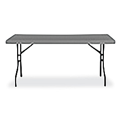 AbilityOne 7110017025673, SKILCRAFT Blow Molded Folding Tables, Rectangular, 60w x 18d x 29h, Charcoal Gray