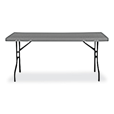 AbilityOne 7110017025673, SKILCRAFT Blow Molded Folding Tables, Rectangular, 60w x 18d x 29h, Charcoal Gray