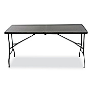 AbilityOne 7110017025675, SKILCRAFT Bi-Fold Folding Table, Rectangular, 30w x 60d x 29h, Charcoal Gray