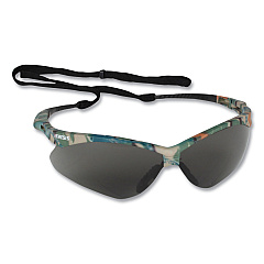 KleenGuard V30 NEMESIS Safety Eyewear, Plastic Camo Frame, Smoke Polycarbonate Lens, 12/Box (KCC22609BX)