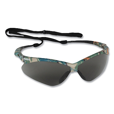 KleenGuard V30 NEMESIS Safety Eyewear, Plastic Camo Frame, Smoke Polycarbonate Lens, 12/Box (KCC22609BX)