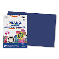 Prang SunWorks Construction Paper, 50 lb Text Weight, 12 x 18, Bright Blue, 50/Pack (PAC7507)
