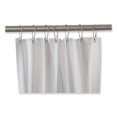 Bobrick Shower Curtain, 42 x 72, Vinyl, White (BOB2042)
