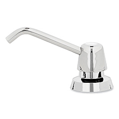 Bobrick Manual Top-Fill Liquid Soap Dispenser, 4" Spout, 20 oz, 5.63 x 5.63 x 11.25, Chrome (BOB8221)