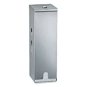 Bobrick ClassicSeries Surface-Mounted Three-Roll Toilet Tissue Dispenser, 4.63 x 5 x 14.88, Satin Finish Stainless Steel (BOB27313)