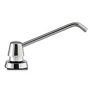 Bobrick Manual Top-Fill Liquid Soap Dispenser, 6" Spout, 20 oz, 7.63 x 7.63 x 12.13, Chrome (BOB82216)