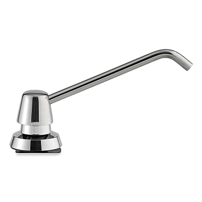 Bobrick Manual Top-Fill Liquid Soap Dispenser, 6" Spout, 20 oz, 7.63 x 7.63 x 12.13, Chrome (BOB82216)