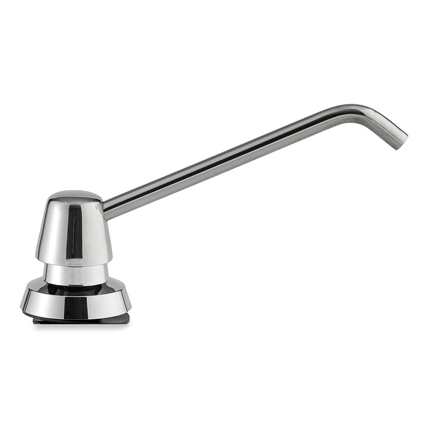 Bobrick Manual Top-Fill Liquid Soap Dispenser, 6" Spout, 20 oz, 7.63 x 7.63 x 12.13, Chrome (BOB82216)
