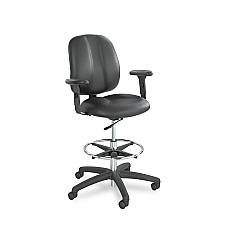 Adjustable T-Pad Arms for Safco Apprentice Series Chairs, 4.13 x 10.25 x 10, Black, 2/Set (SAF6689BL)
