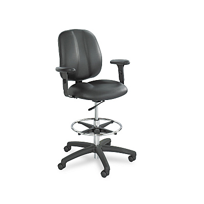 Adjustable T-Pad Arms for Safco Apprentice Series Chairs, 4.13 x 10.25 x 10, Black, 2/Set (SAF6689BL)