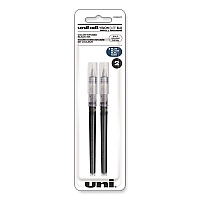 uniball Refill for Vision Elite Roller Ball Pens, Bold Conical Tip, Assorted Ink Colors, 2/Pack (UBC61234PP)